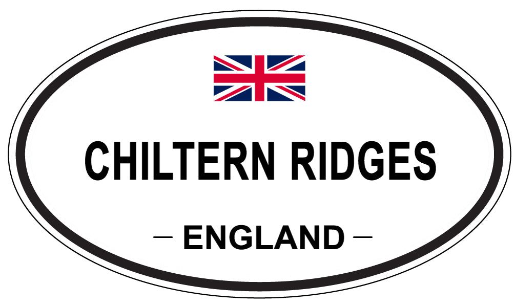 CHILTERN RIDGES, ENGLAND - Oval Sticker