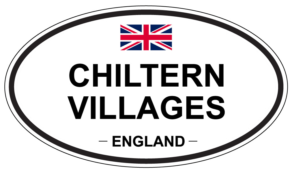 CHILTERN VILLAGES, ENGLAND - Oval Sticker
