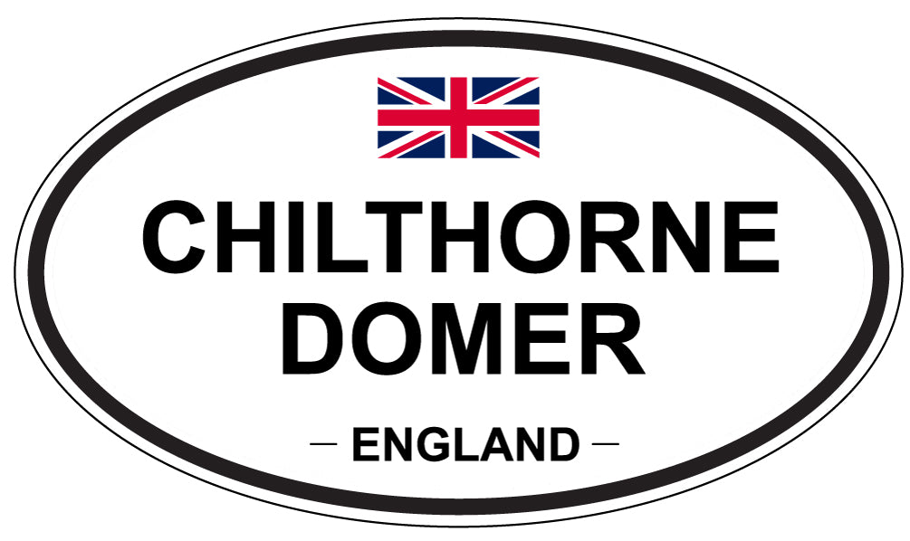 CHILTHORNE DOMER, ENGLAND - Oval Sticker
