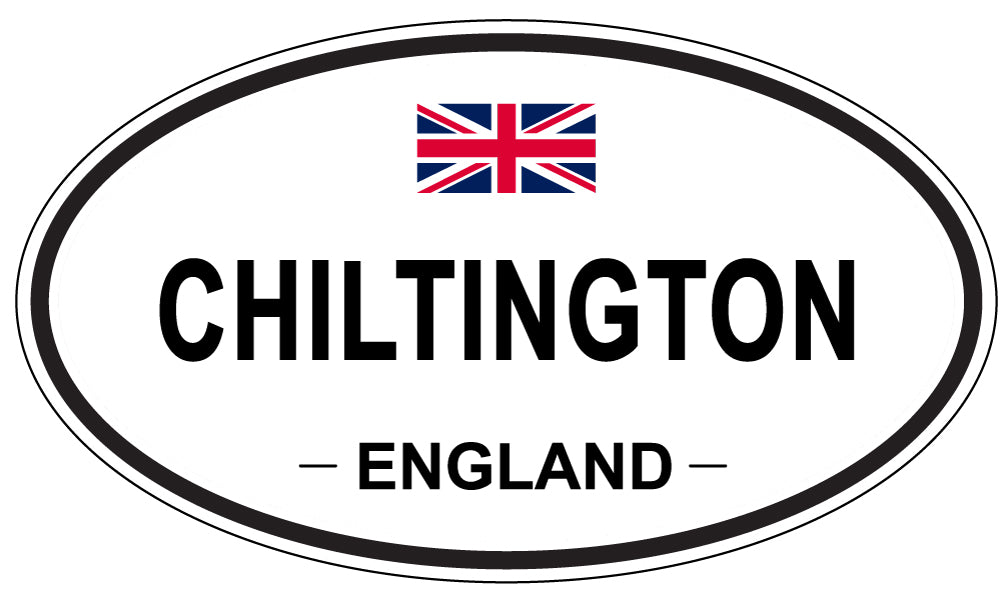 CHILTINGTON, ENGLAND - Oval Sticker