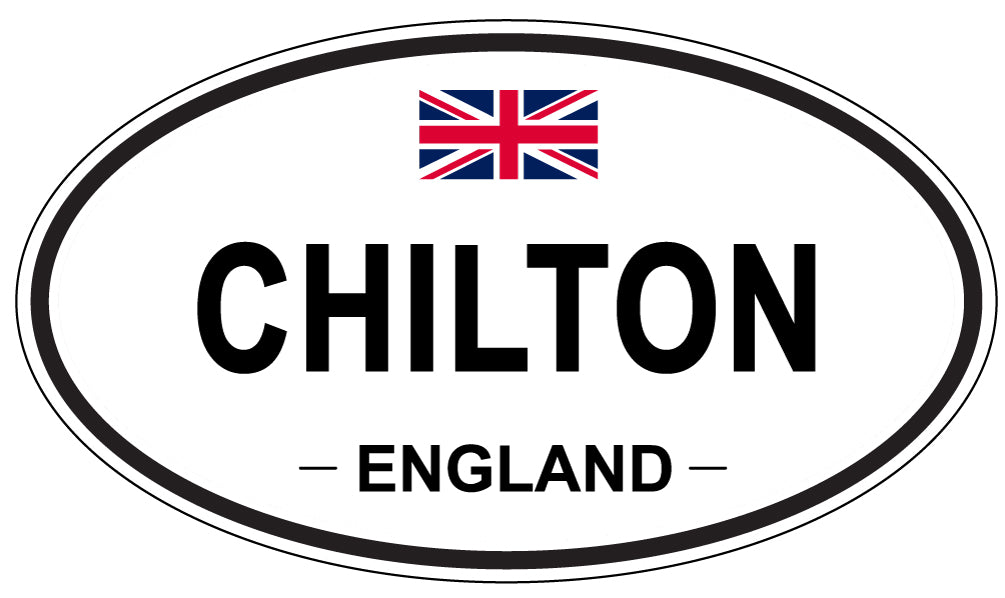 CHILTON, ENGLAND - Oval Sticker