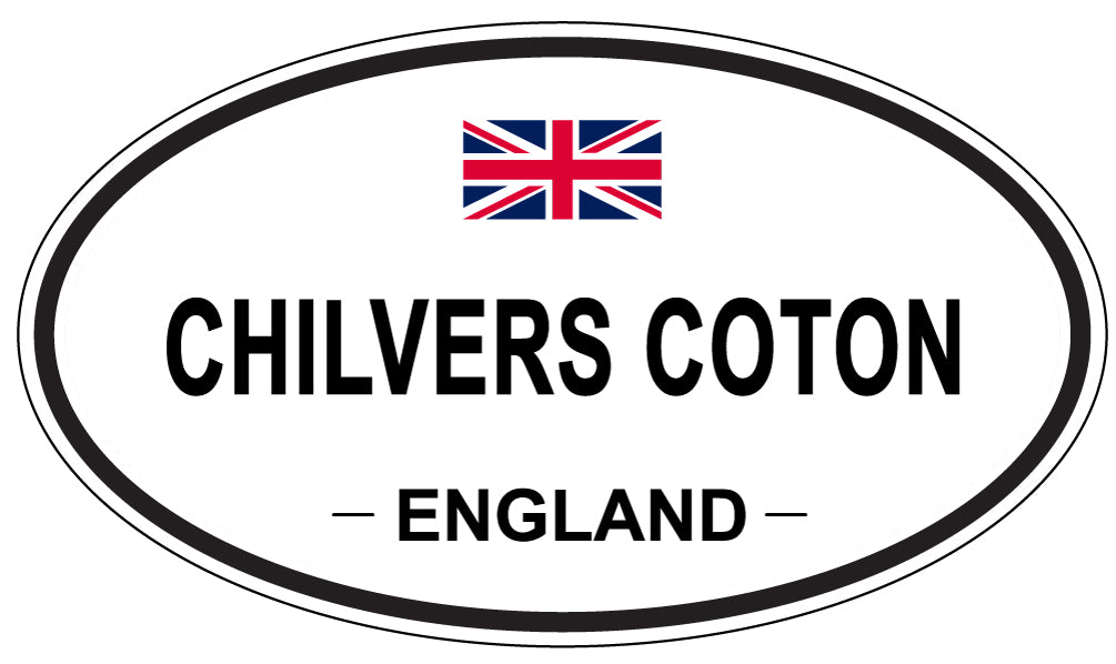 CHILVERS COTON, ENGLAND - Oval Sticker