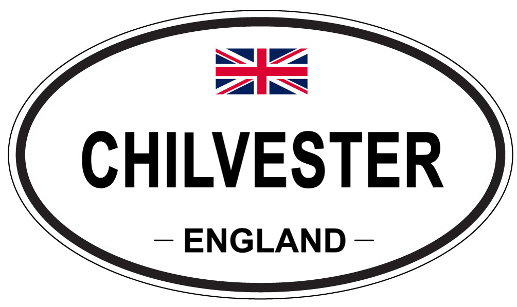 CHILVESTER, ENGLAND - Oval Sticker