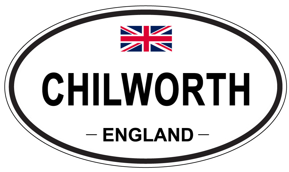 CHILWORTH, ENGLAND - Oval Sticker