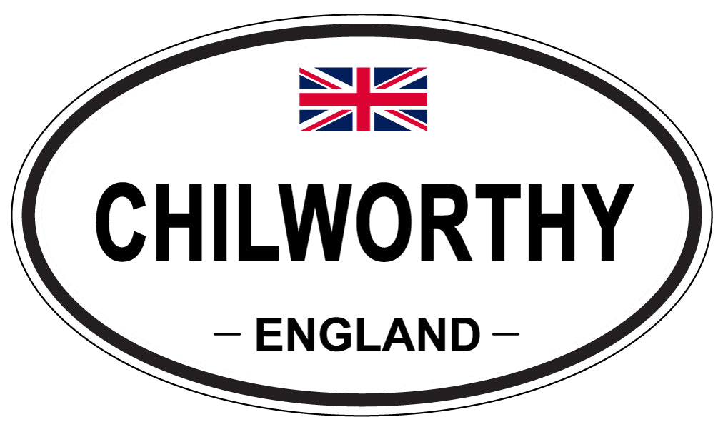 CHILWORTHY, ENGLAND - Oval Sticker