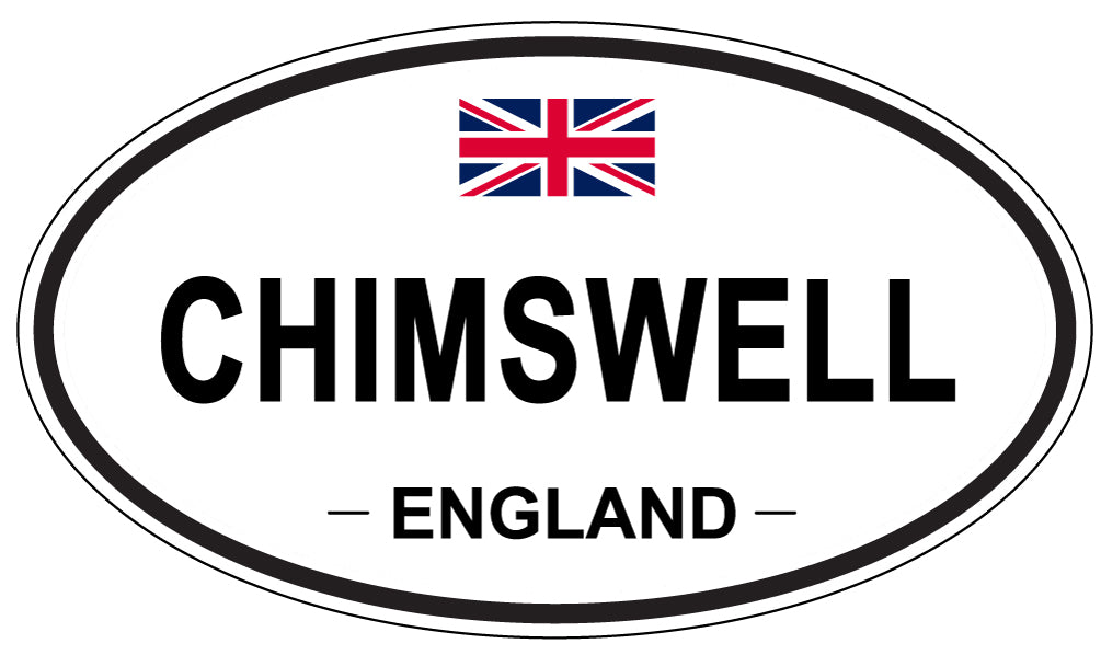 CHIMSWELL, ENGLAND - Oval Sticker