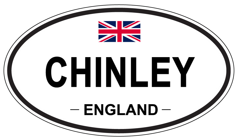 CHINLEY, ENGLAND - Oval Sticker