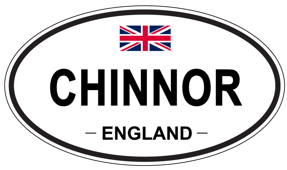 CHINNOR, ENGLAND - Oval Sticker