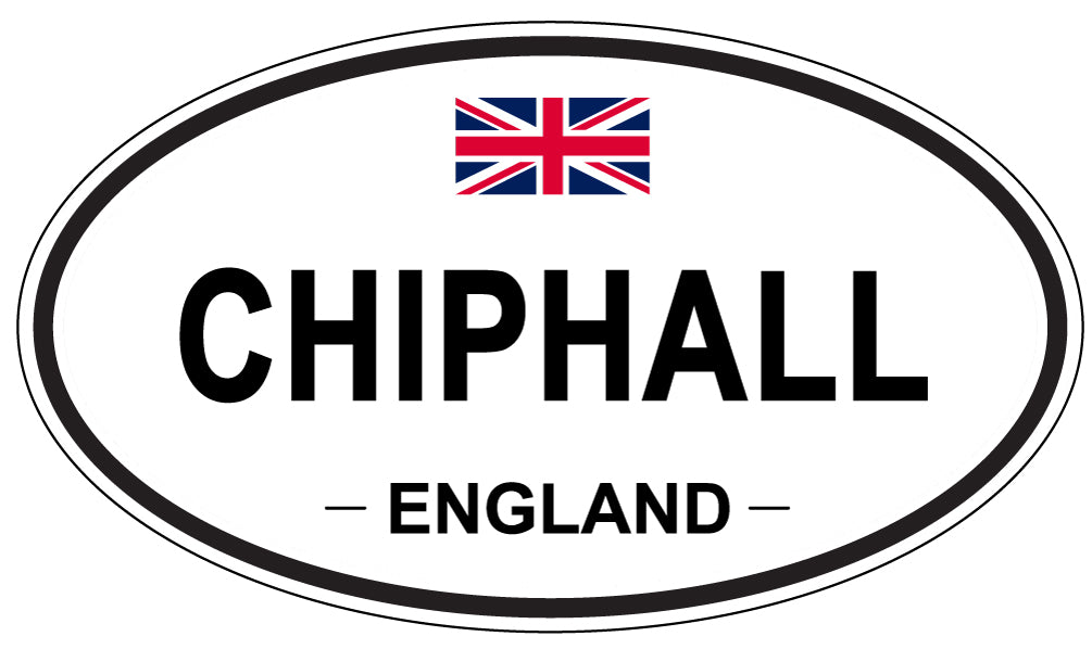 CHIPHALL, ENGLAND - Oval Sticker