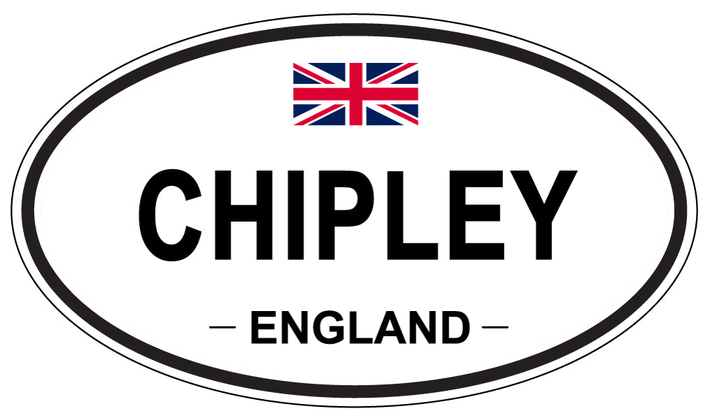 CHIPLEY, ENGLAND - Oval Sticker