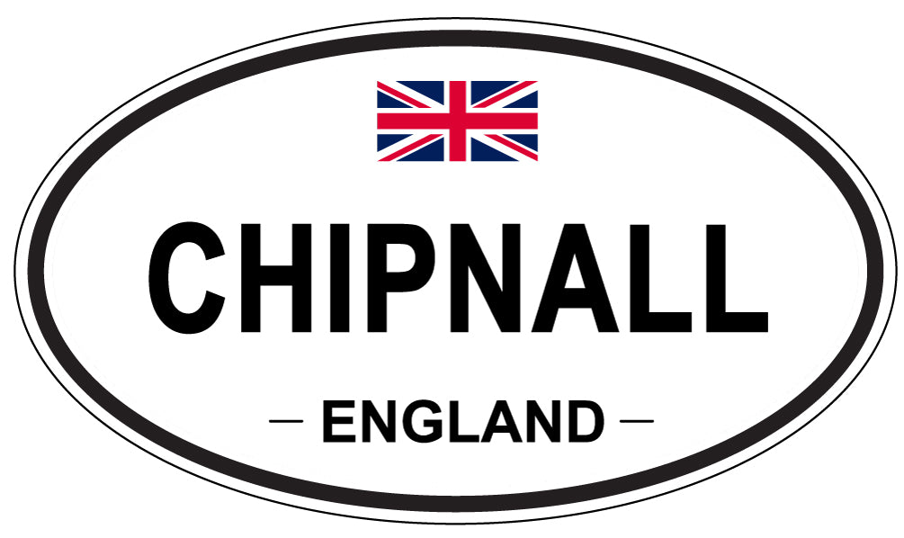 CHIPNALL, ENGLAND - Oval Sticker