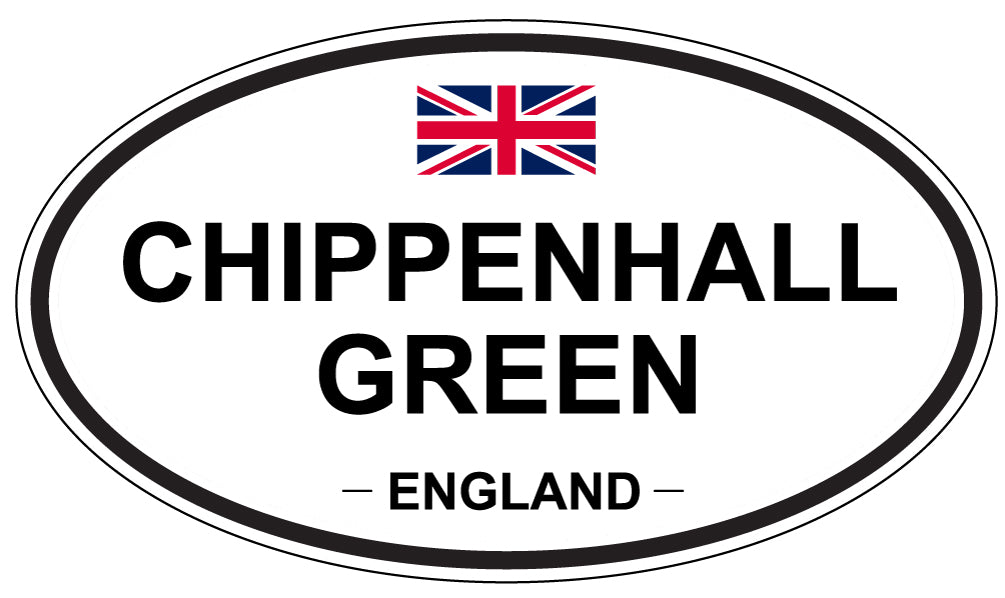 CHIPPENHALL GREEN, ENGLAND - Oval Sticker