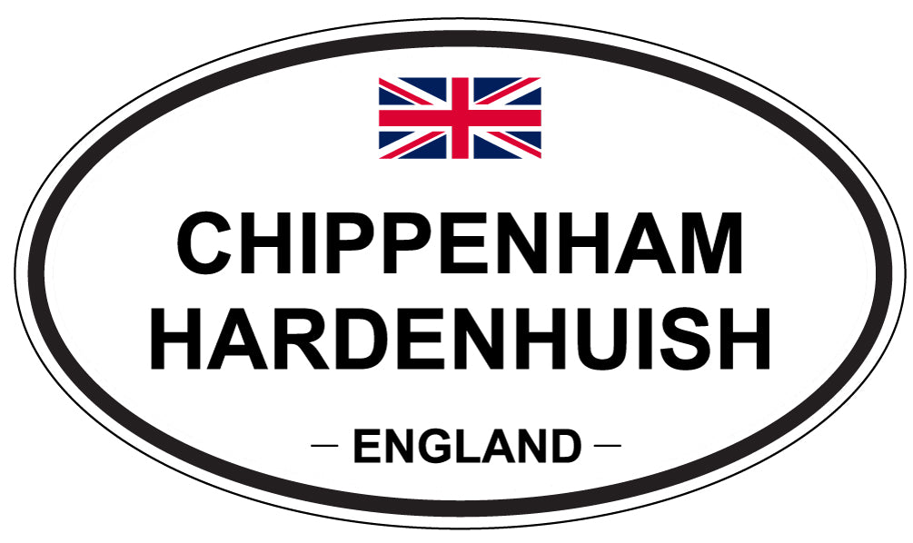 CHIPPENHAM HARDENHUISH, ENGLAND - Oval Sticker