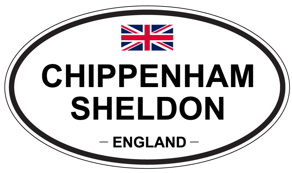CHIPPENHAM SHELDON, ENGLAND - Oval Sticker