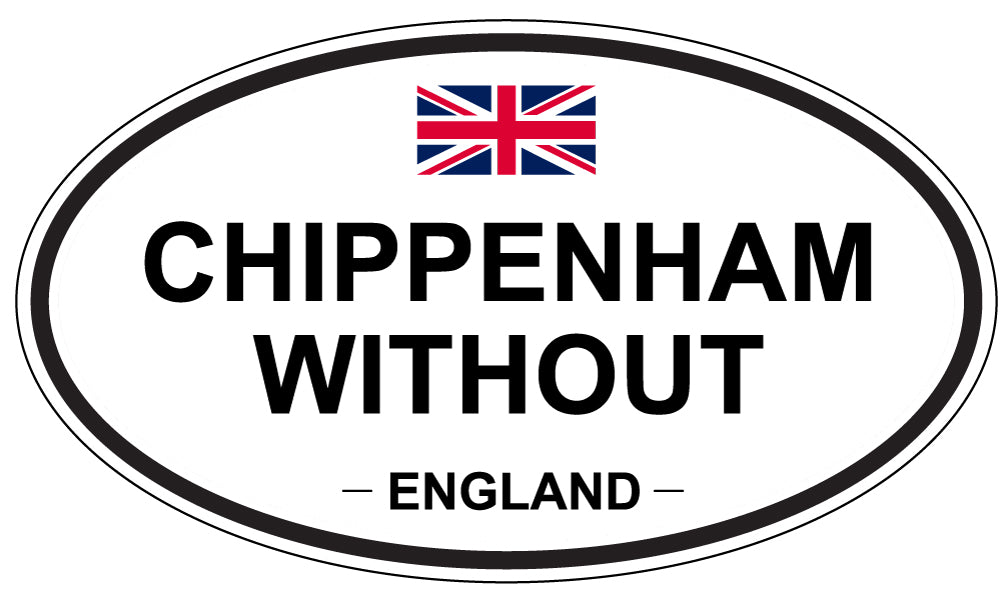 CHIPPENHAM WITHOUT, ENGLAND - Oval Sticker
