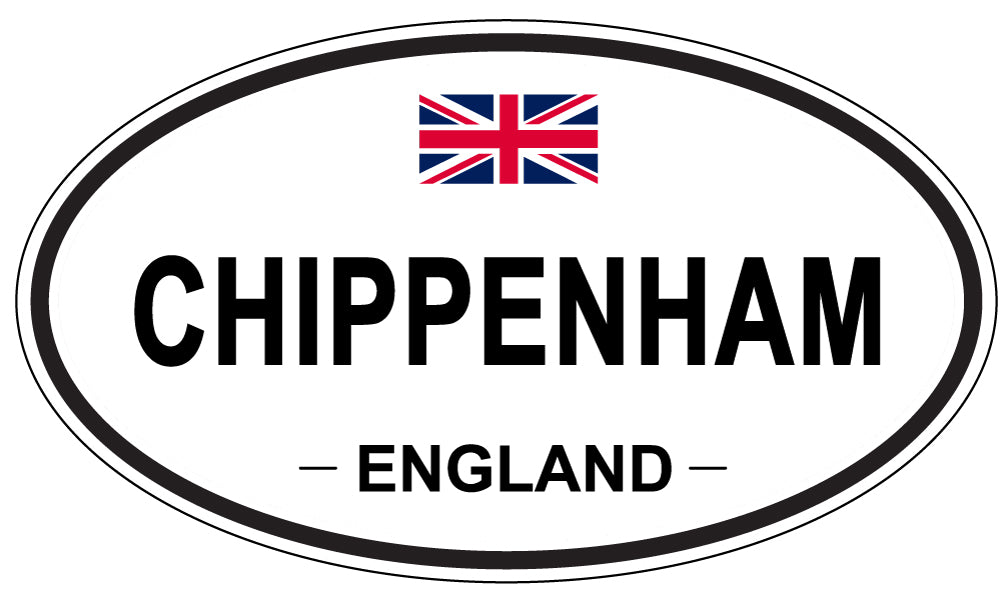 CHIPPENHAM, ENGLAND - Oval Sticker