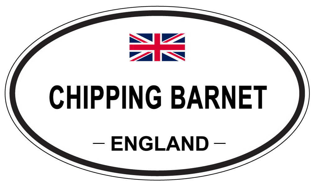 CHIPPING BARNET, ENGLAND - Oval Sticker