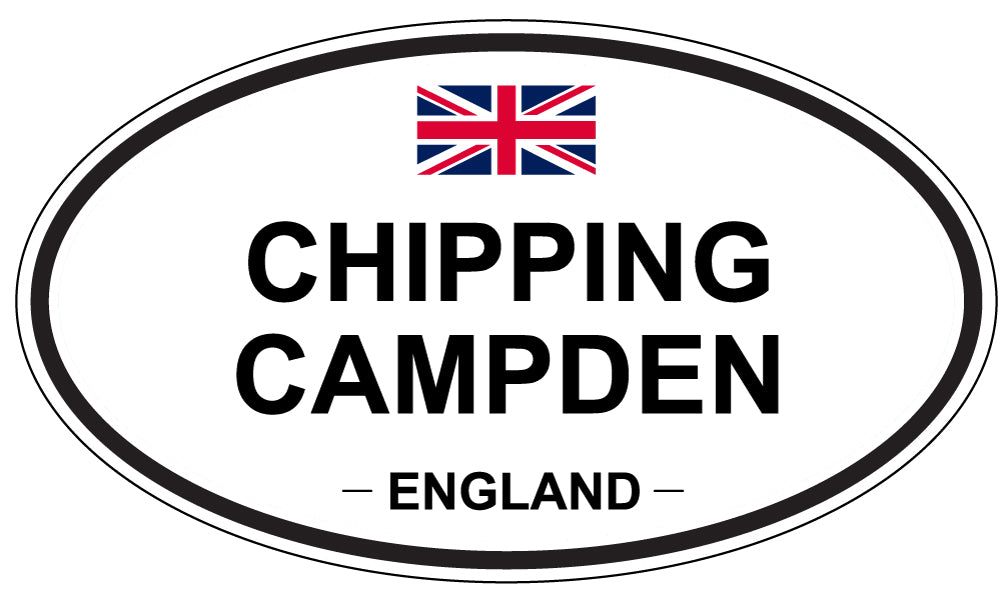 CHIPPING CAMPDEN, ENGLAND - Oval Sticker