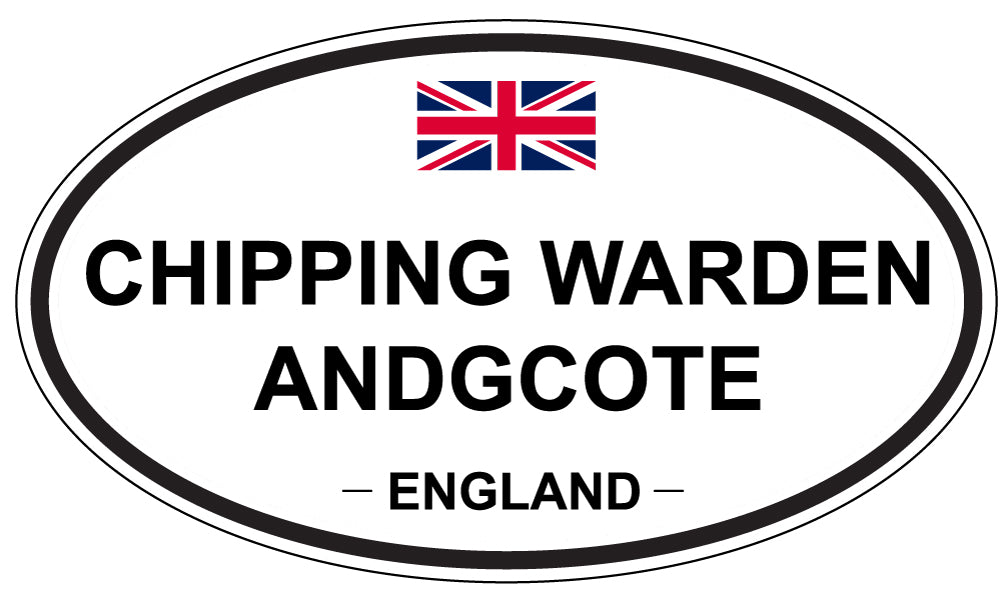 CHIPPING WARDEN ANDGCOTE, ENGLAND - Oval Sticker