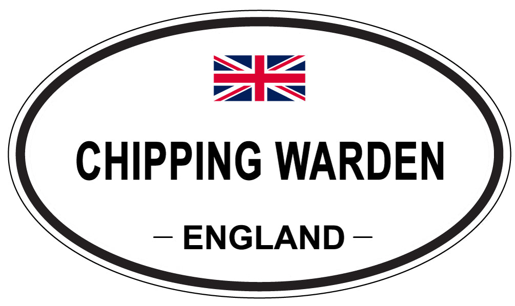 CHIPPING WARDEN, ENGLAND - Oval Sticker