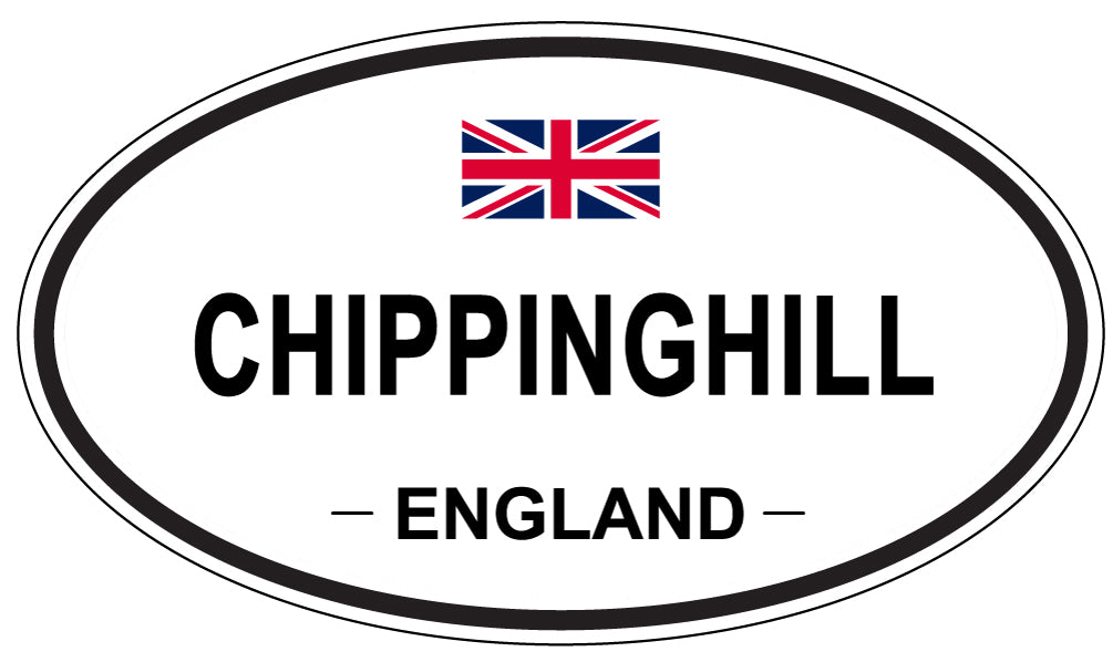 CHIPPINGHILL, ENGLAND - Oval Sticker