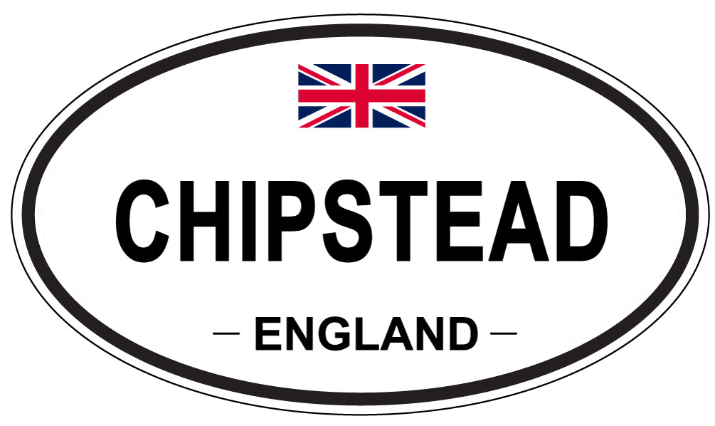 CHIPSTEAD, ENGLAND - Oval Sticker