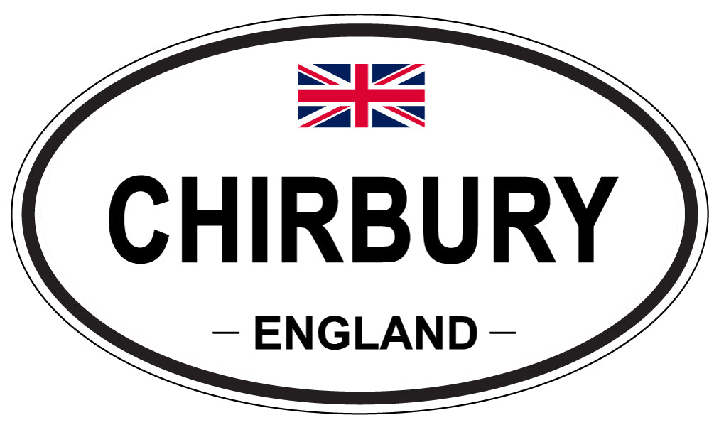 CHIRBURY, ENGLAND - Oval Sticker