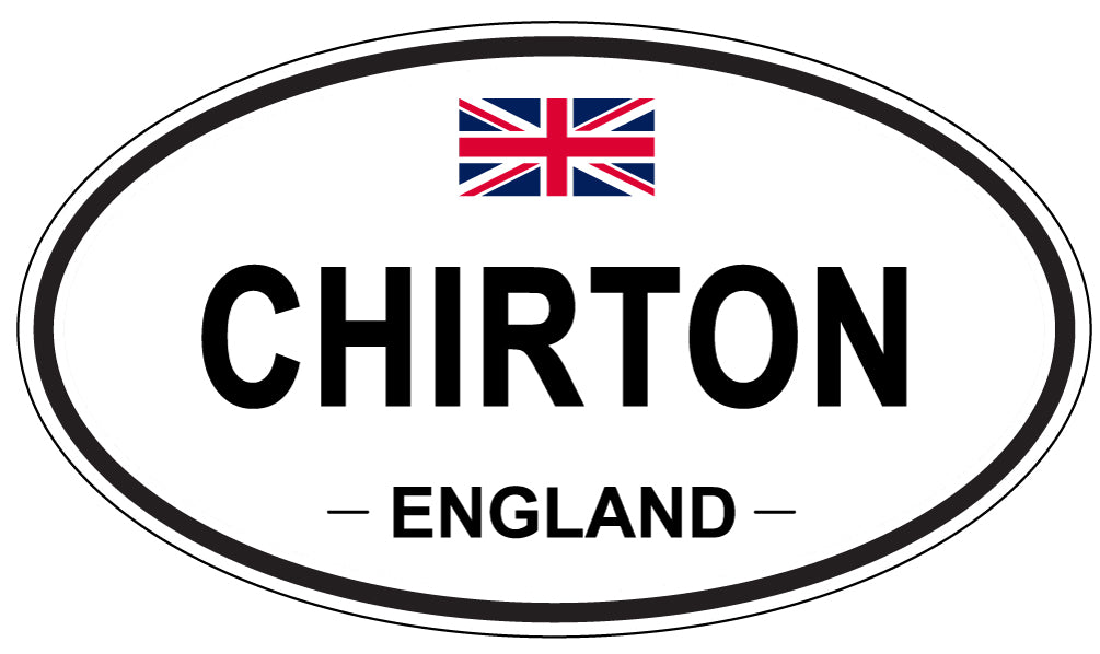 CHIRTON, ENGLAND - Oval Sticker