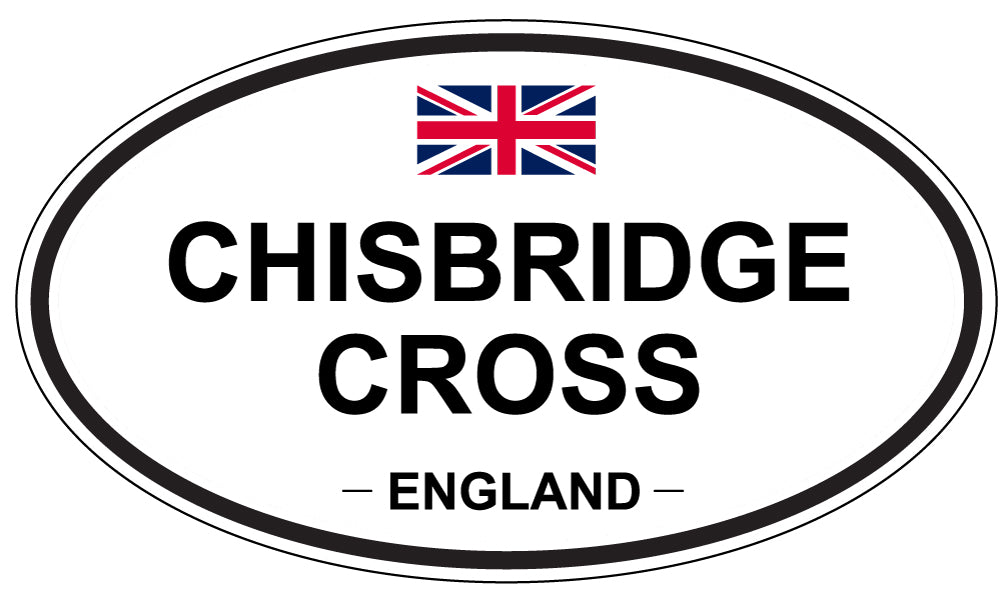CHISBRIDGE CROSS, ENGLAND - Oval Sticker