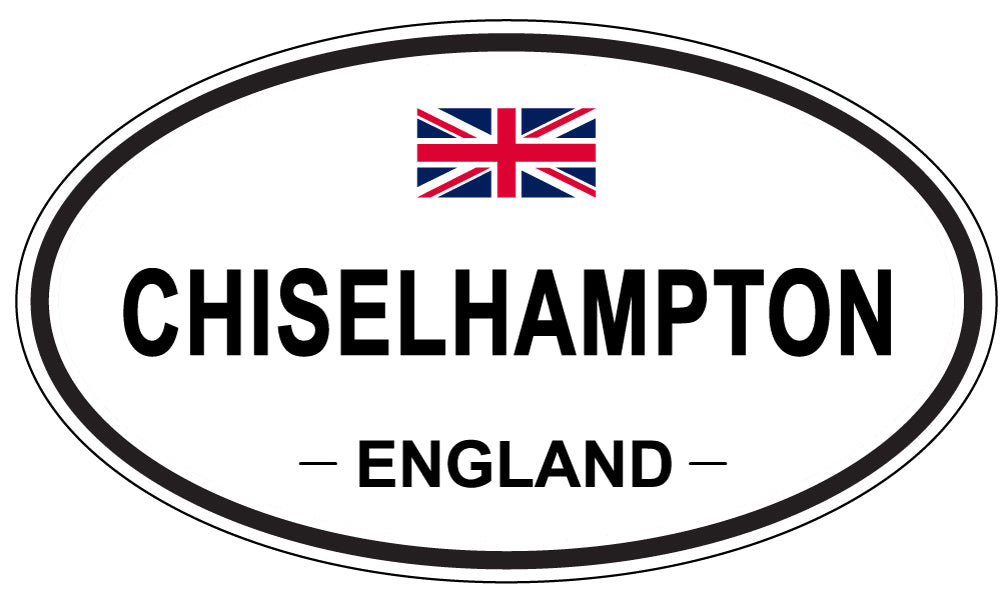CHISELHAMPTON, ENGLAND - Oval Sticker