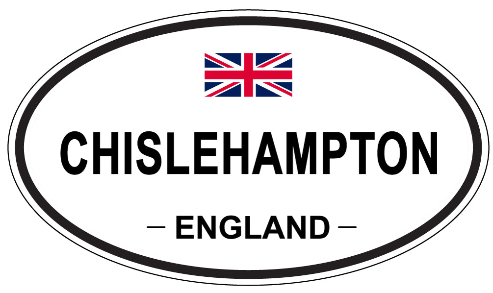 CHISLEHAMPTON, ENGLAND - Oval Sticker