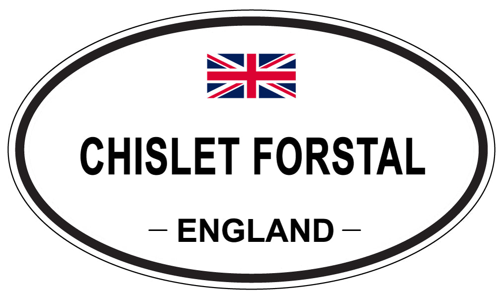CHISLET FORSTAL, ENGLAND - Oval Sticker