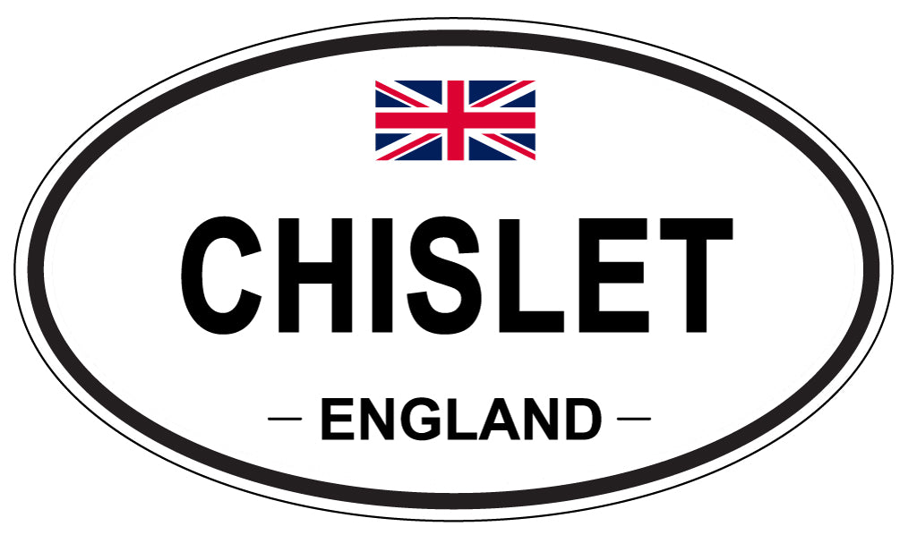 CHISLET, ENGLAND - Oval Sticker