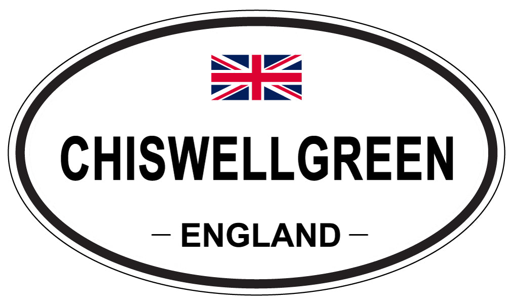 CHISWELLGREEN, ENGLAND - Oval Sticker