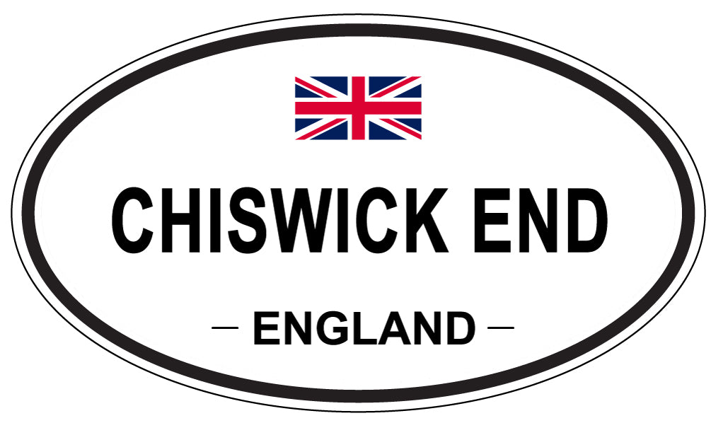 CHISWICK END, ENGLAND - Oval Sticker