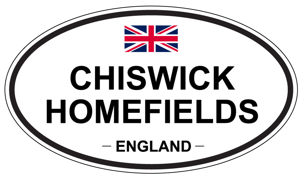 CHISWICK HOMEFIELDS, ENGLAND - Oval Sticker