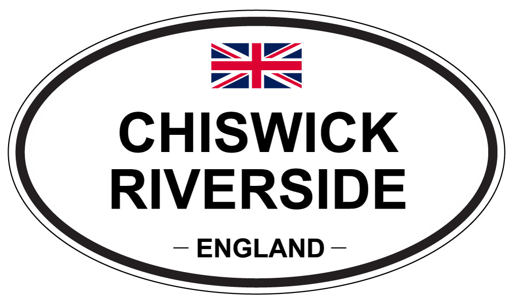 CHISWICK RIVERSIDE, ENGLAND - Oval Sticker