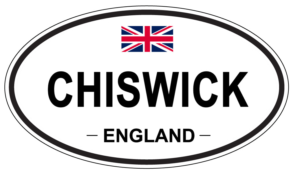 CHISWICK, ENGLAND - Oval Sticker
