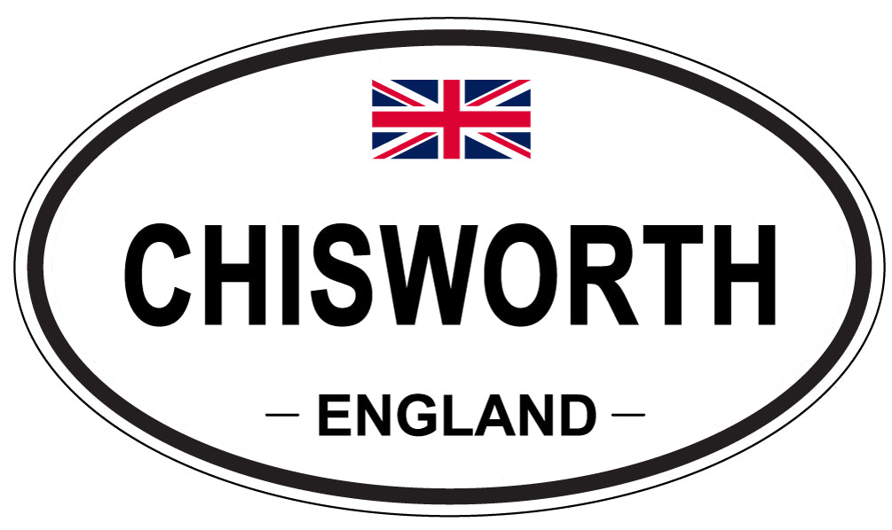CHISWORTH, ENGLAND - Oval Sticker