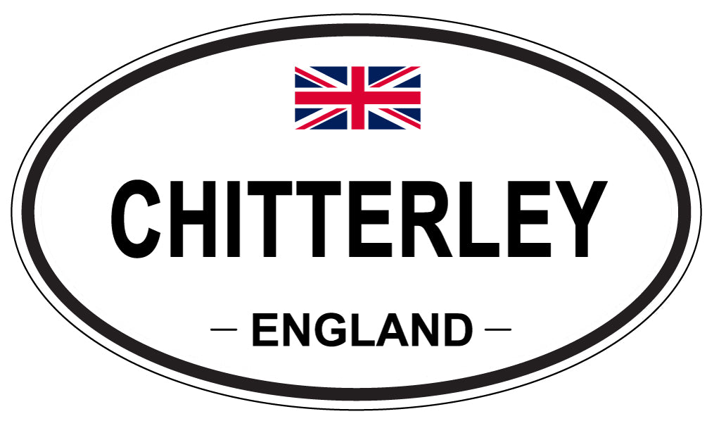 CHITTERLEY, ENGLAND - Oval Sticker