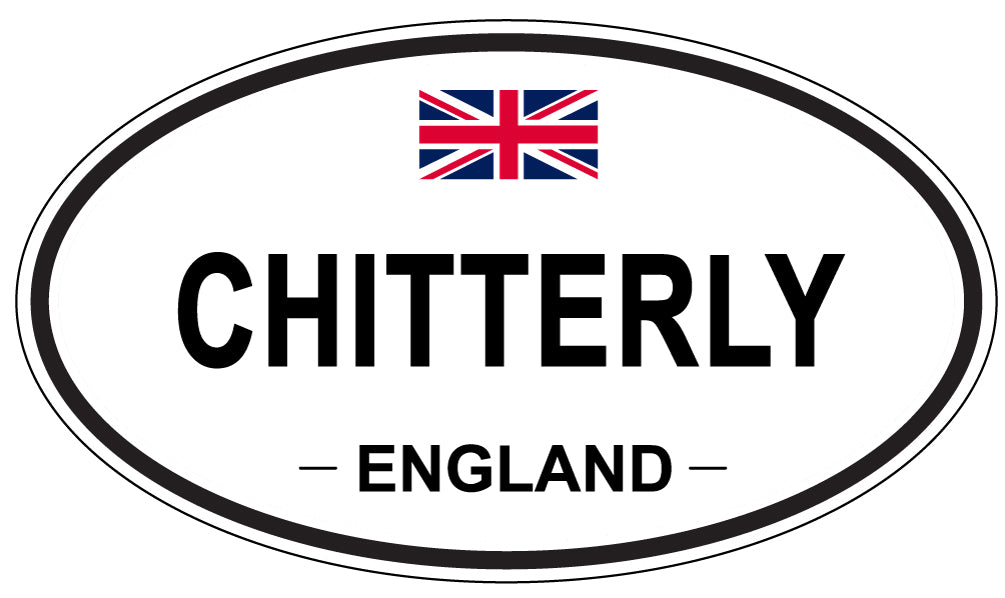 CHITTERLY, ENGLAND - Oval Sticker
