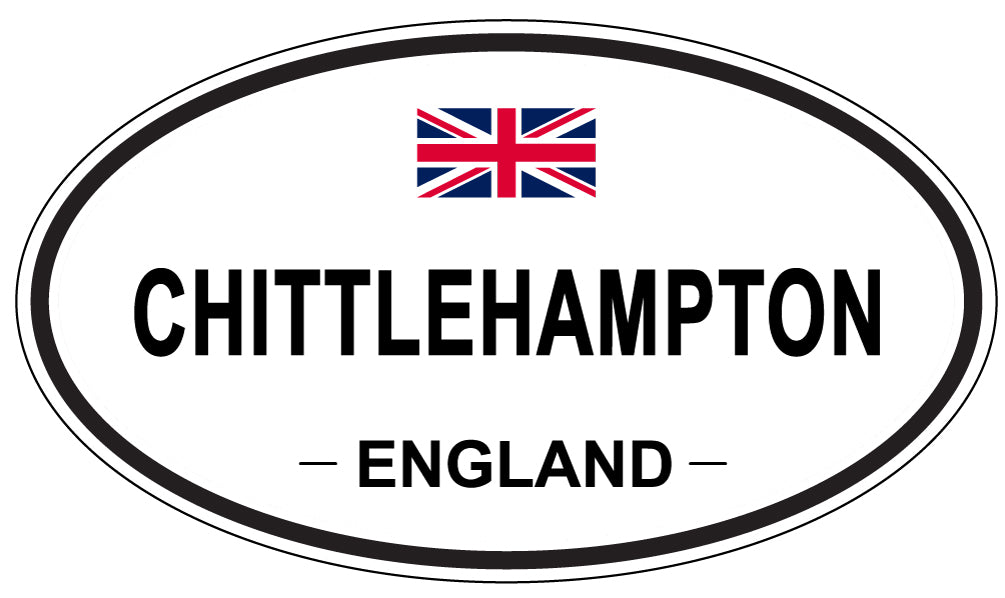 CHITTLEHAMPTON, ENGLAND - Oval Sticker