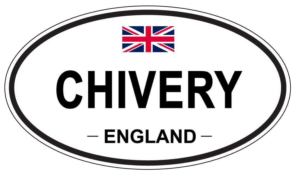 CHIVERY, ENGLAND - Oval Sticker