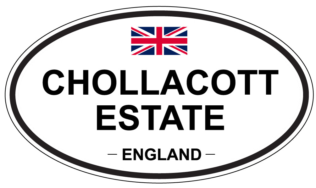 CHOLLACOTT ESTATE, ENGLAND - Oval Sticker