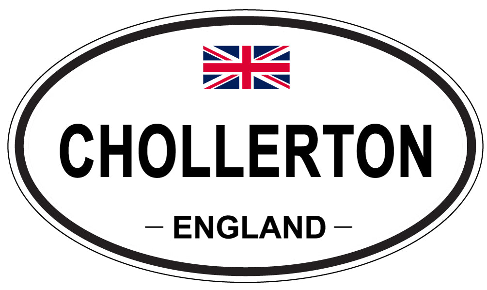 CHOLLERTON, ENGLAND - Oval Sticker