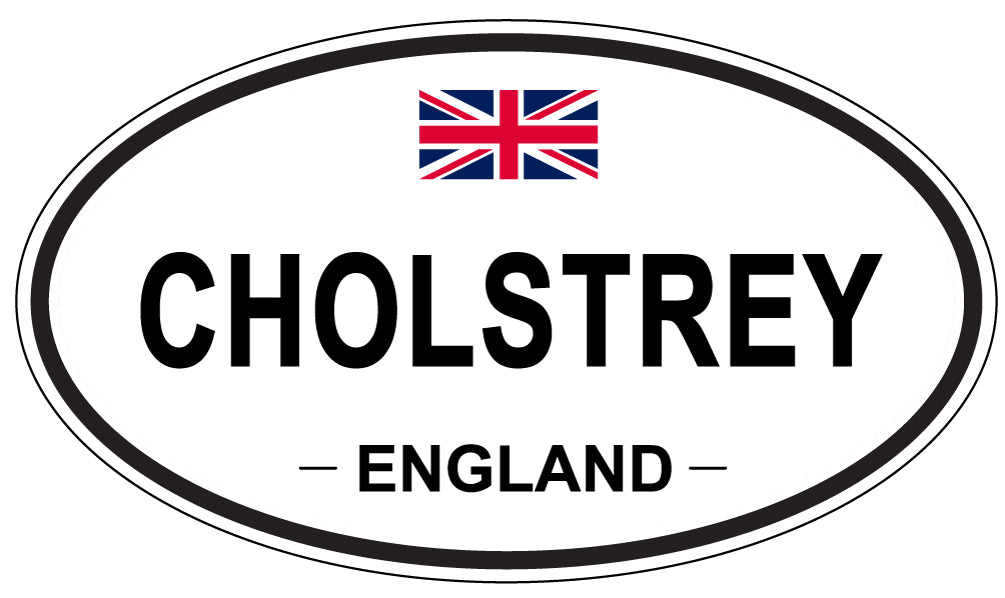 CHOLSTREY, ENGLAND - Oval Sticker