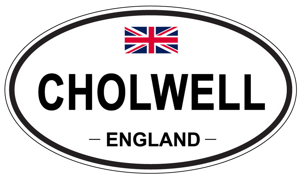 CHOLWELL, ENGLAND - Oval Sticker