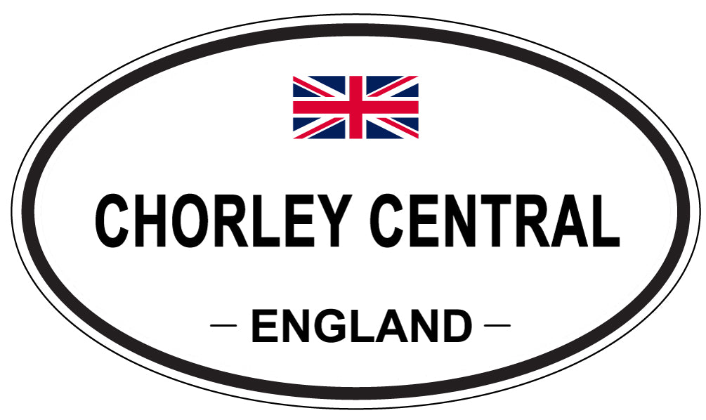 CHORLEY CENTRAL, ENGLAND - Oval Sticker