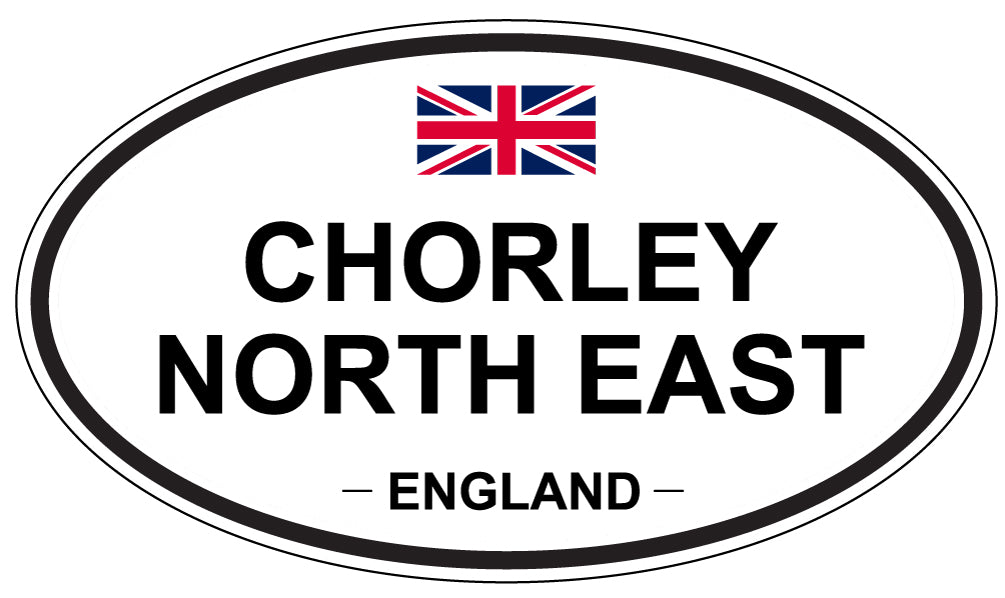 CHORLEY NORTH EAST, ENGLAND - Oval Sticker