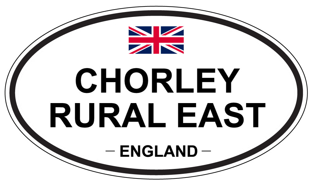 CHORLEY RURAL EAST, ENGLAND - Oval Sticker